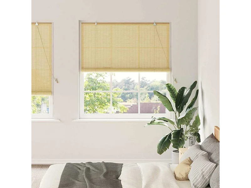 Stores et Occultants Naturel 140 x 220 cm Bambou