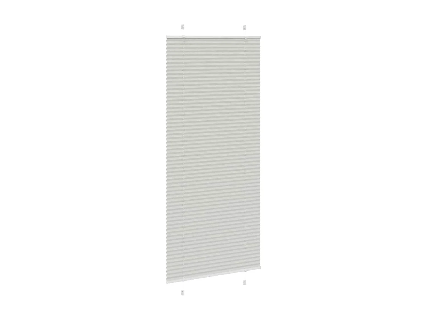 Store plissé gris clair 85x200 cm largeur du tissu 84,4 cm
