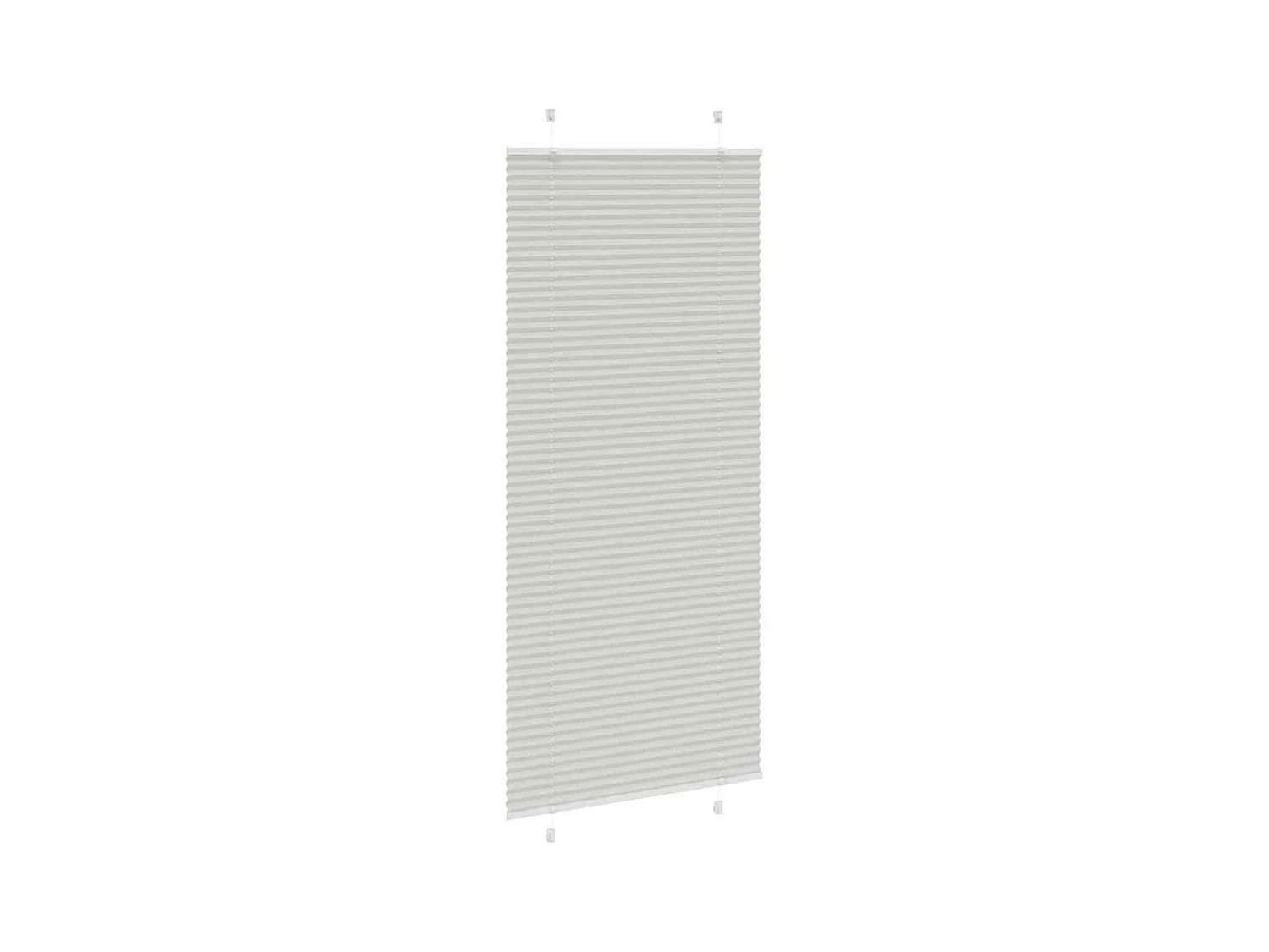 Tenda plissettata grigio chiaro 85x200 cm larghezza tessuto 84,4 cm