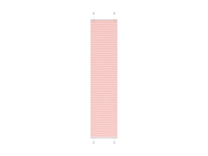Roze plisségordijn 50x200 cm stofbreedte 49,4 cm polyester