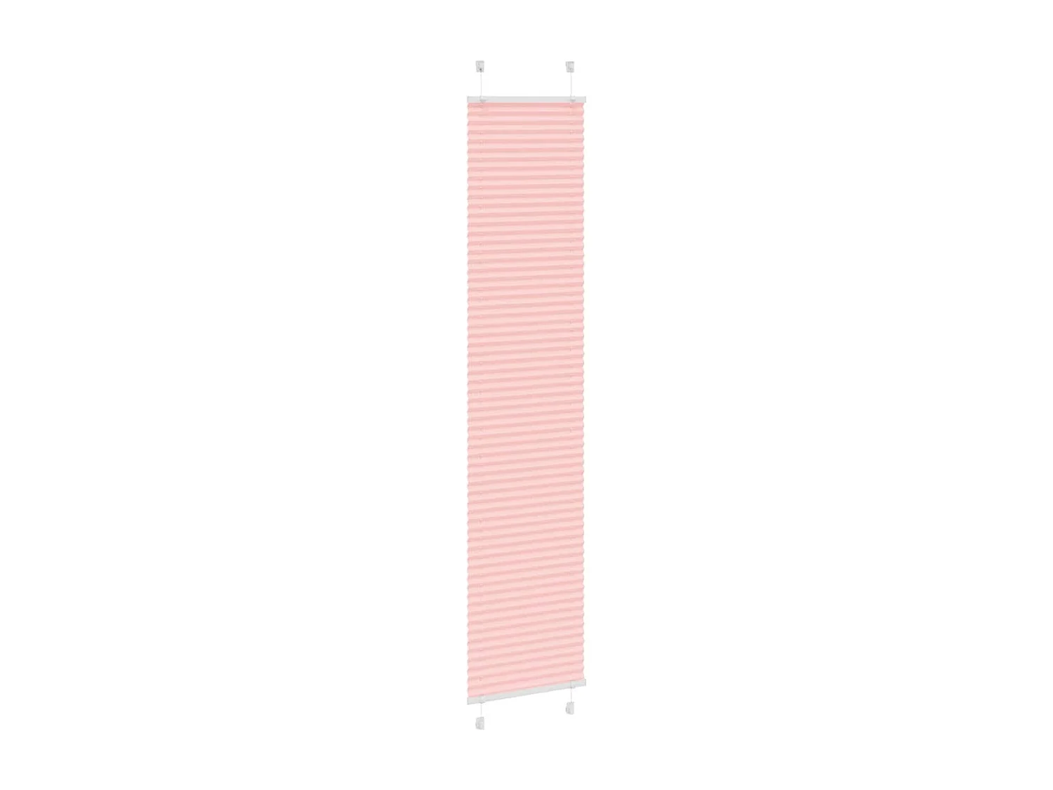 Tenda plissettata rosa 50x200 cm larghezza tessuto 49,4 cm poliestere