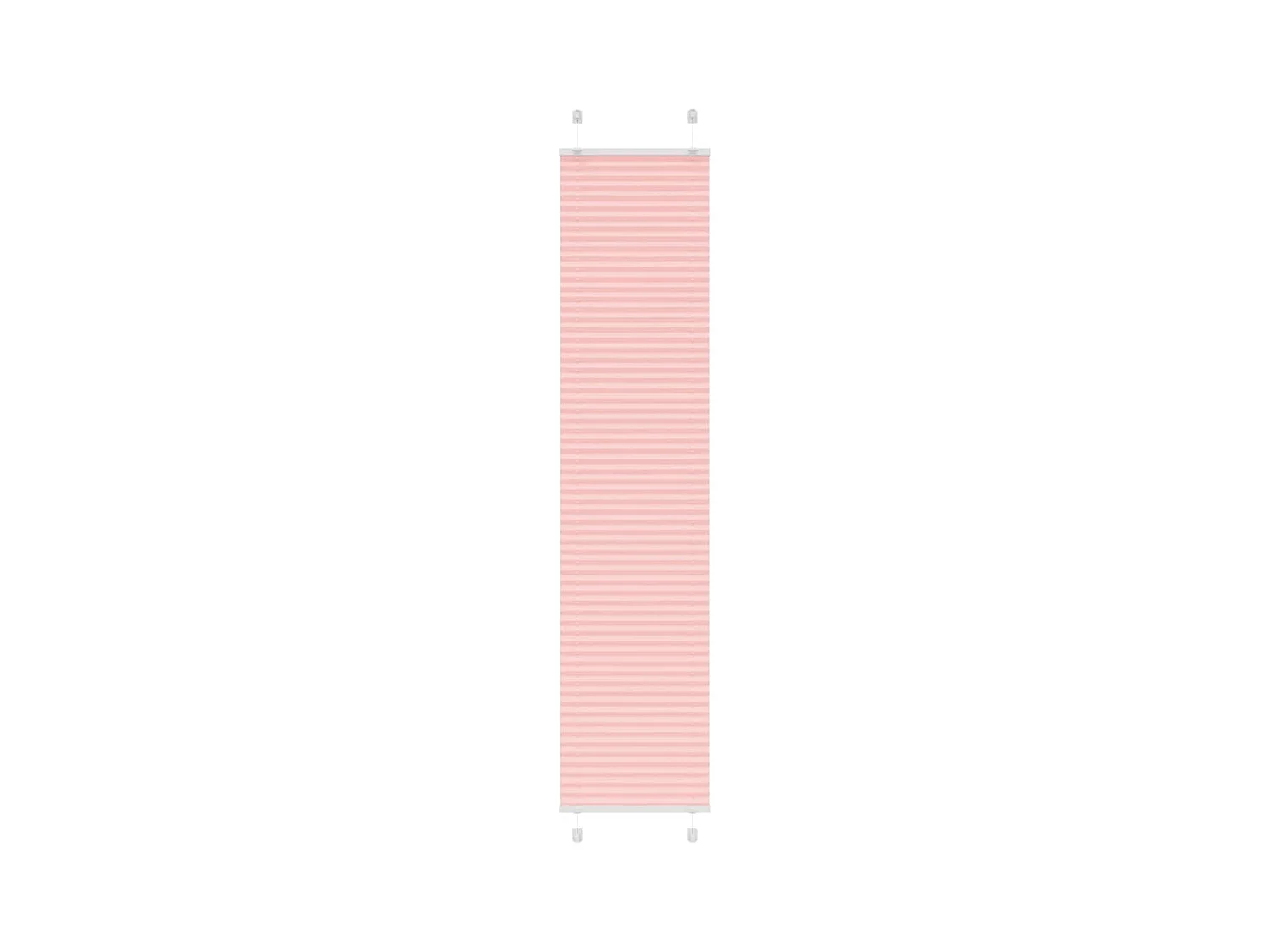 Store plissé rose 50x200 cm largeur du tissu 49,4 cm polyester