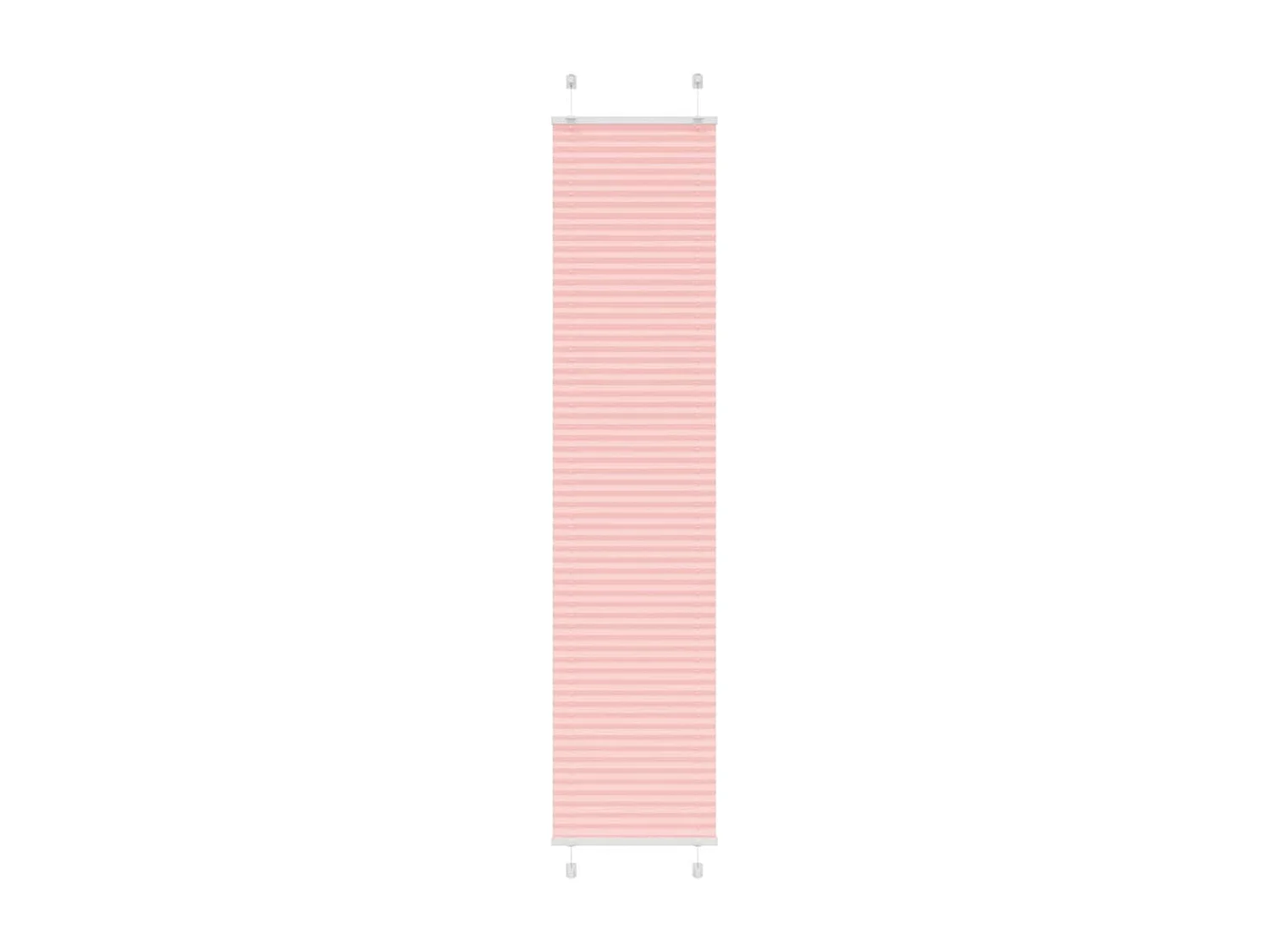 Store plissé rose 50x200 cm largeur du tissu 49,4 cm polyester