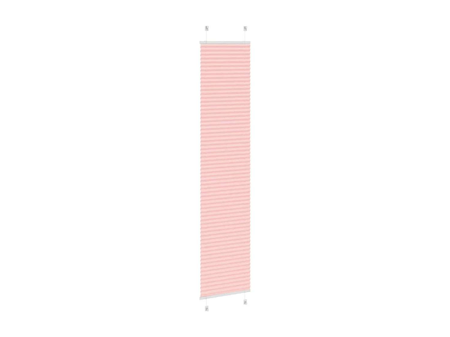 Store plissé rose 50x200 cm largeur du tissu 49,4 cm polyester
