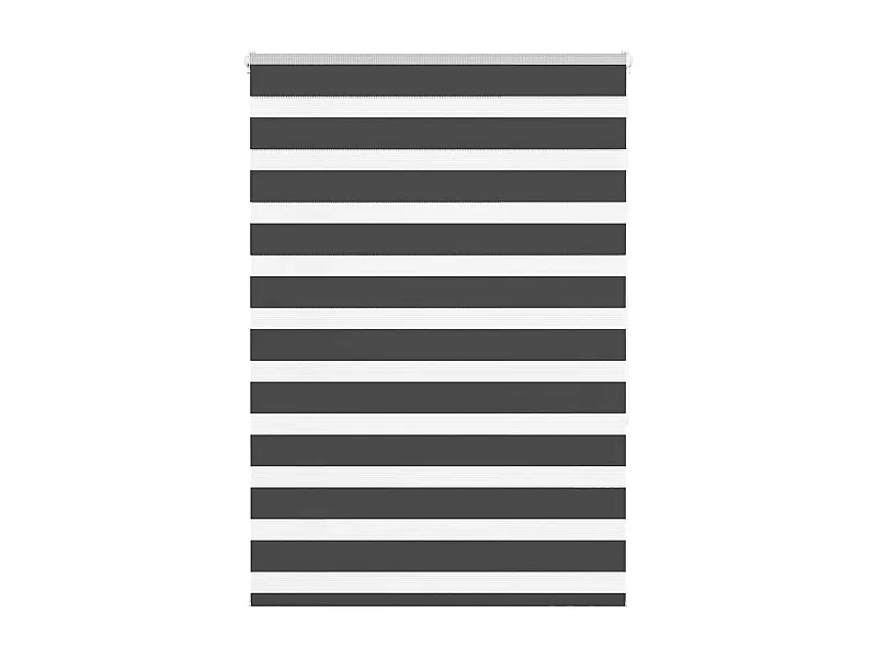 Store zèbre noir 115x150 cm largeur du tissu 110,9 cm polyester