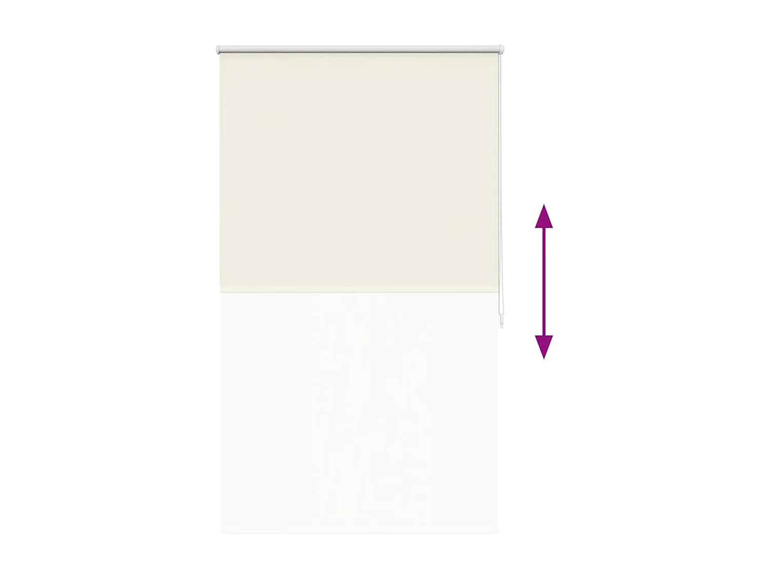 Estor enrollable 80 x 175 cm Blanco roto