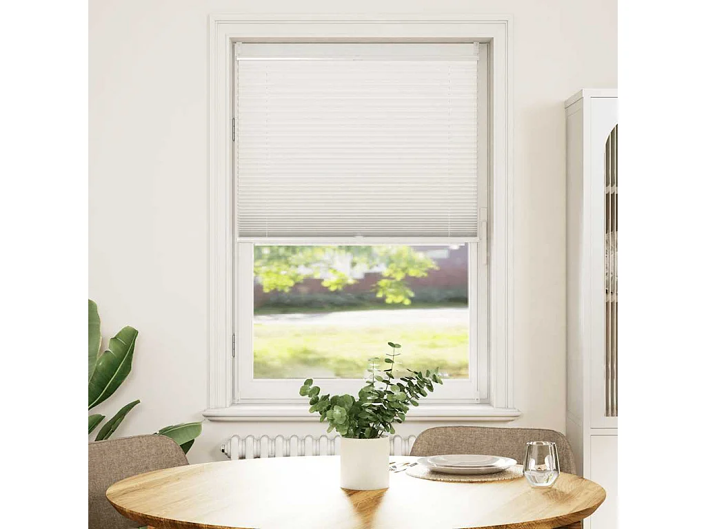 Estor plisado 70x125 cm Blanco