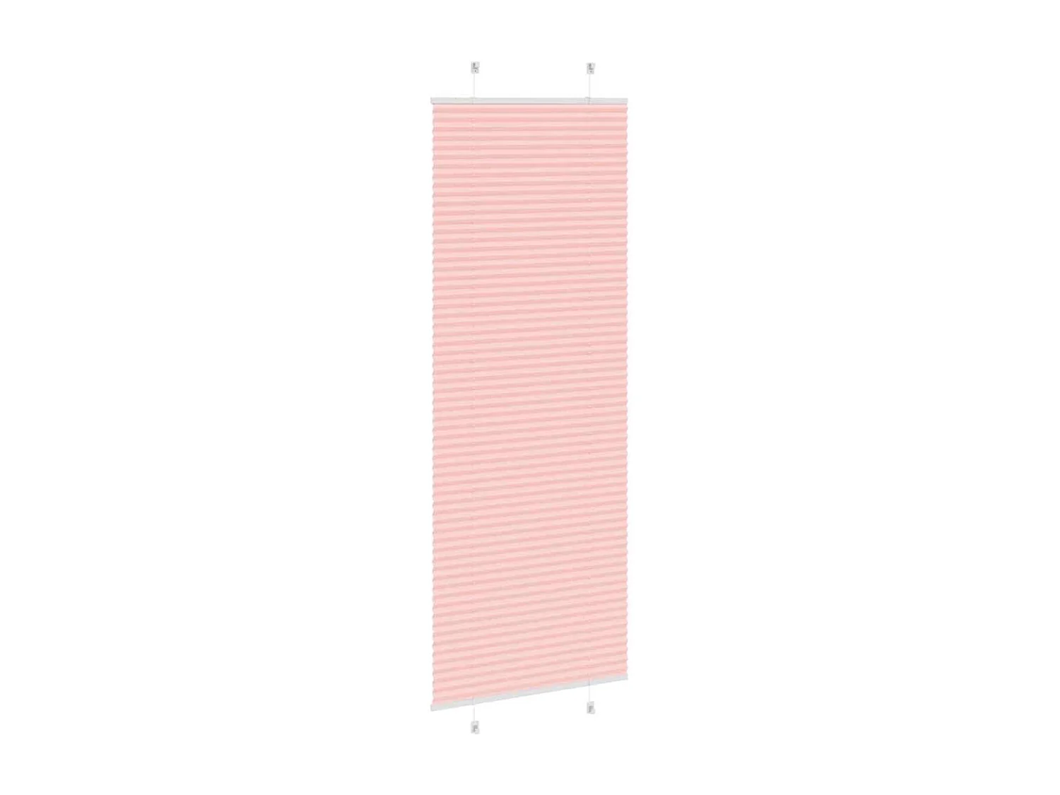 Tenda plissettata rosa 80x200 cm larghezza tessuto 79,4 cm poliestere