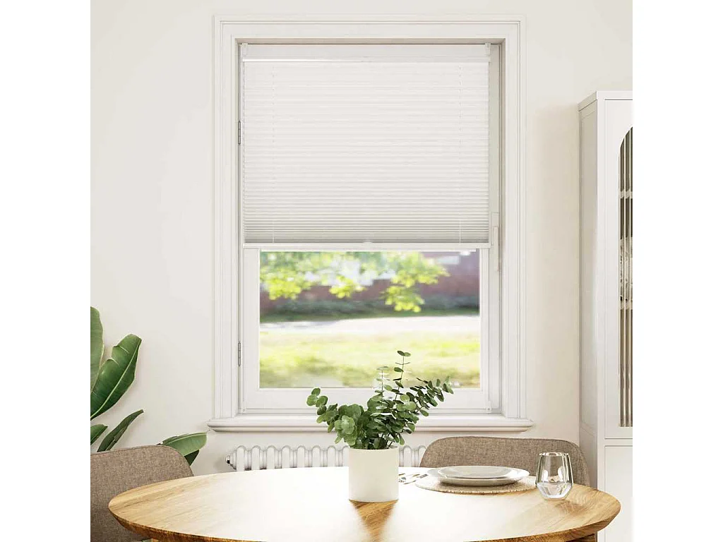 Estor plisado 90x125 cm Blanco