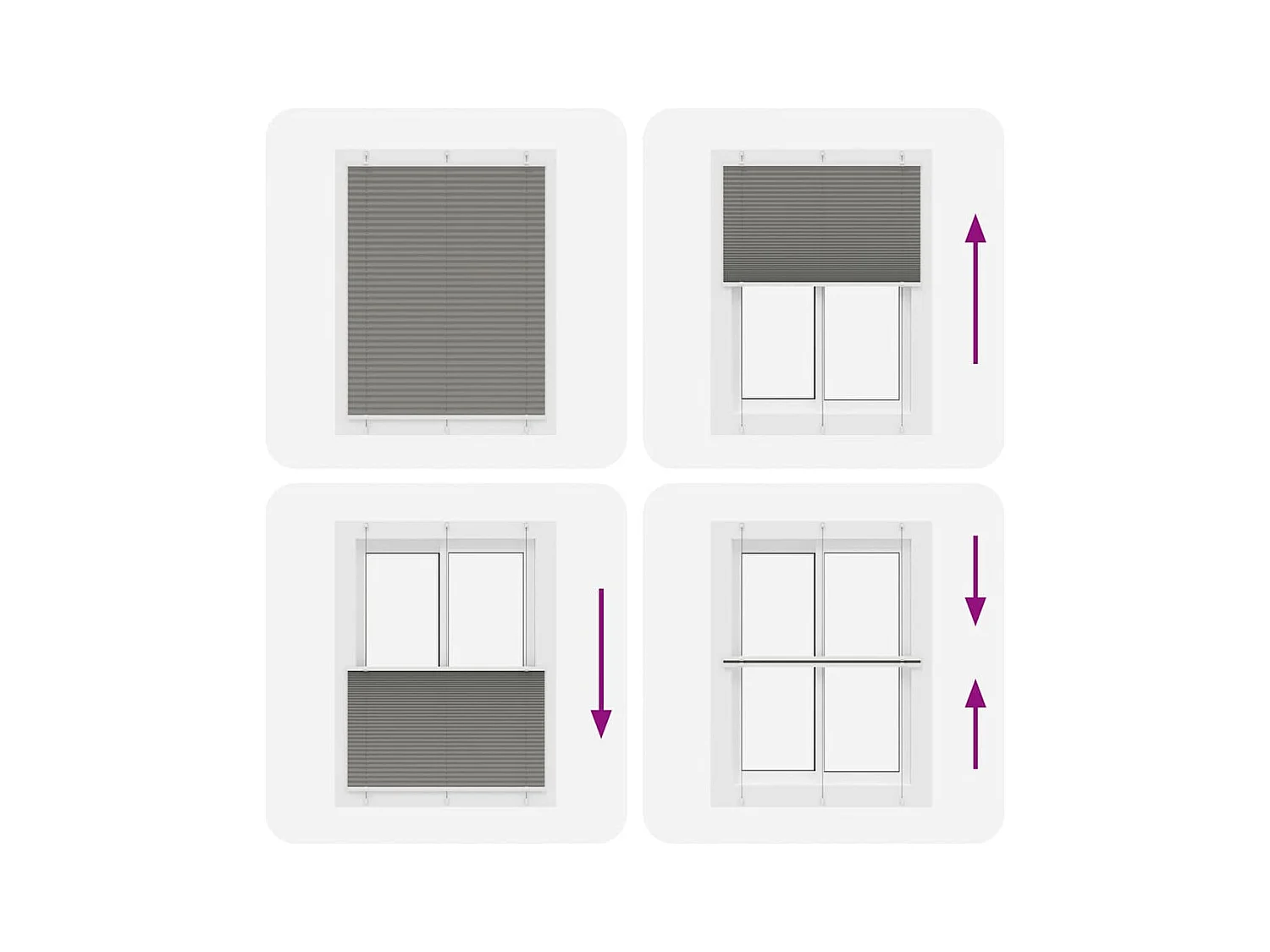 Store plissé anthracite 110x150 cm largeur du tissu 109,4 cm