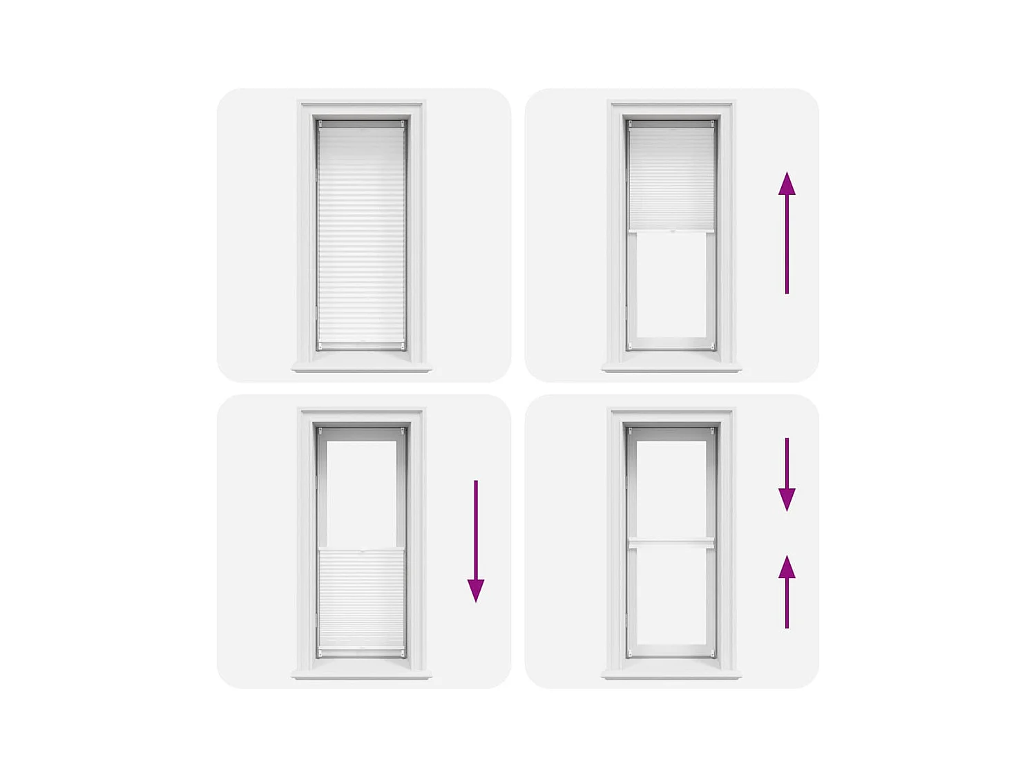 Tenda plissettata 50x150 cm Bianca