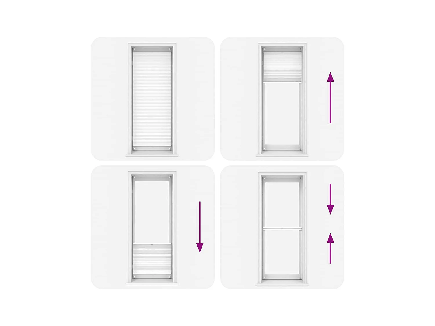 Plisségordijn 70x200 cm Wit