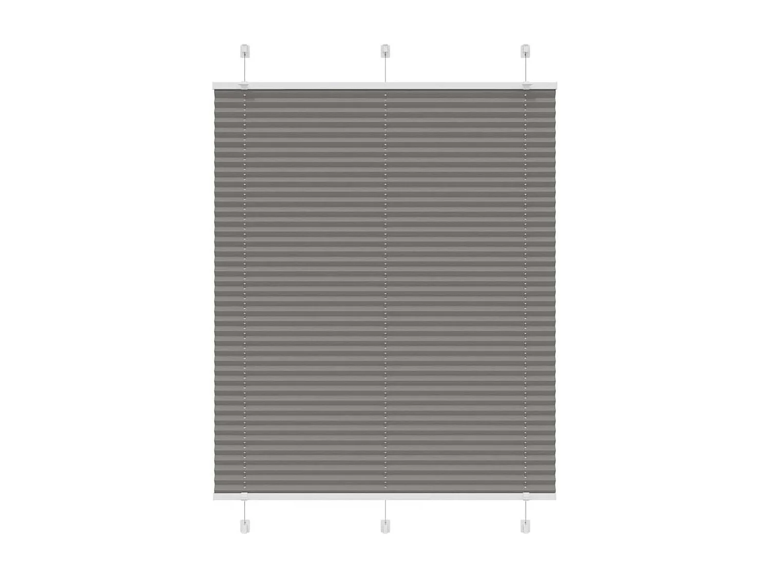 Estor plisado antracita 105x150 cm ancho tela 104,4 cm