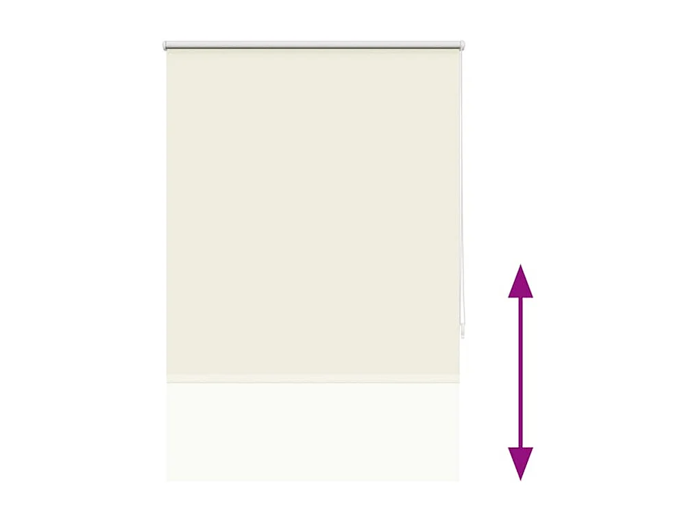 Estor enrollable opaco 100 x 230 cm color crema