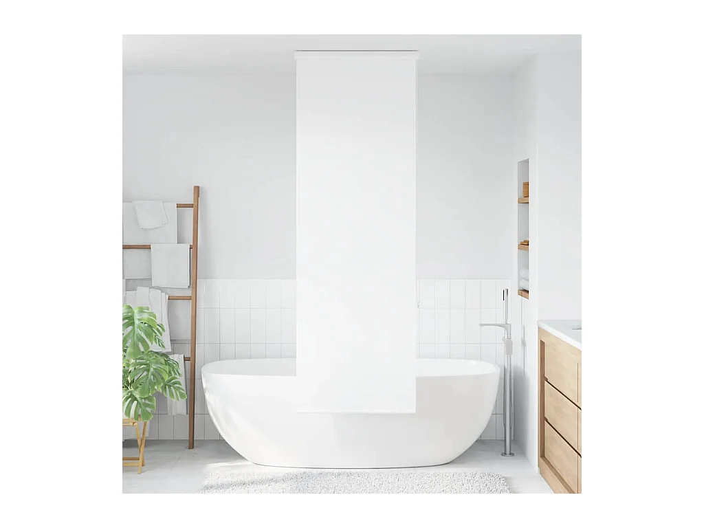 Store enrouleur de douche avec cassette largeur du tissu 76 cm