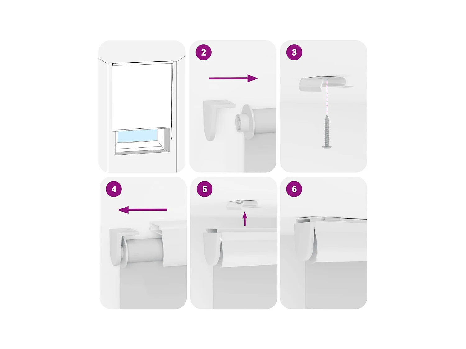 Store enrouleur de douche avec cassette largeur du tissu 76 cm