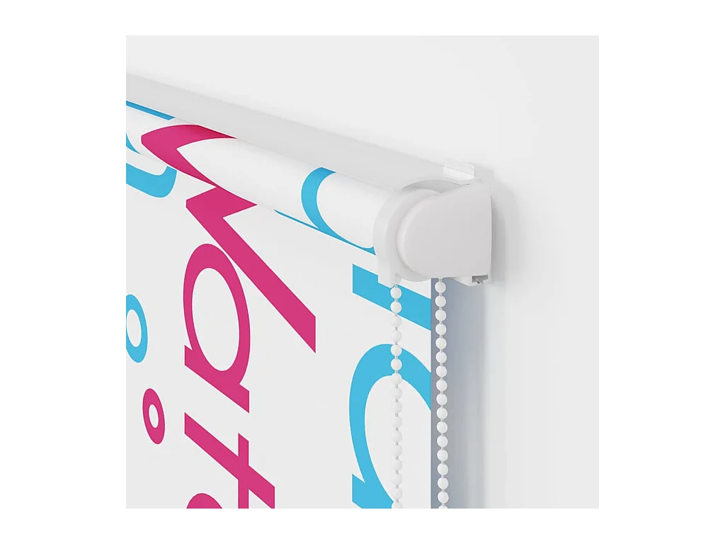 Estor enrollable de ducha con casete de tela, ancho 116 cm