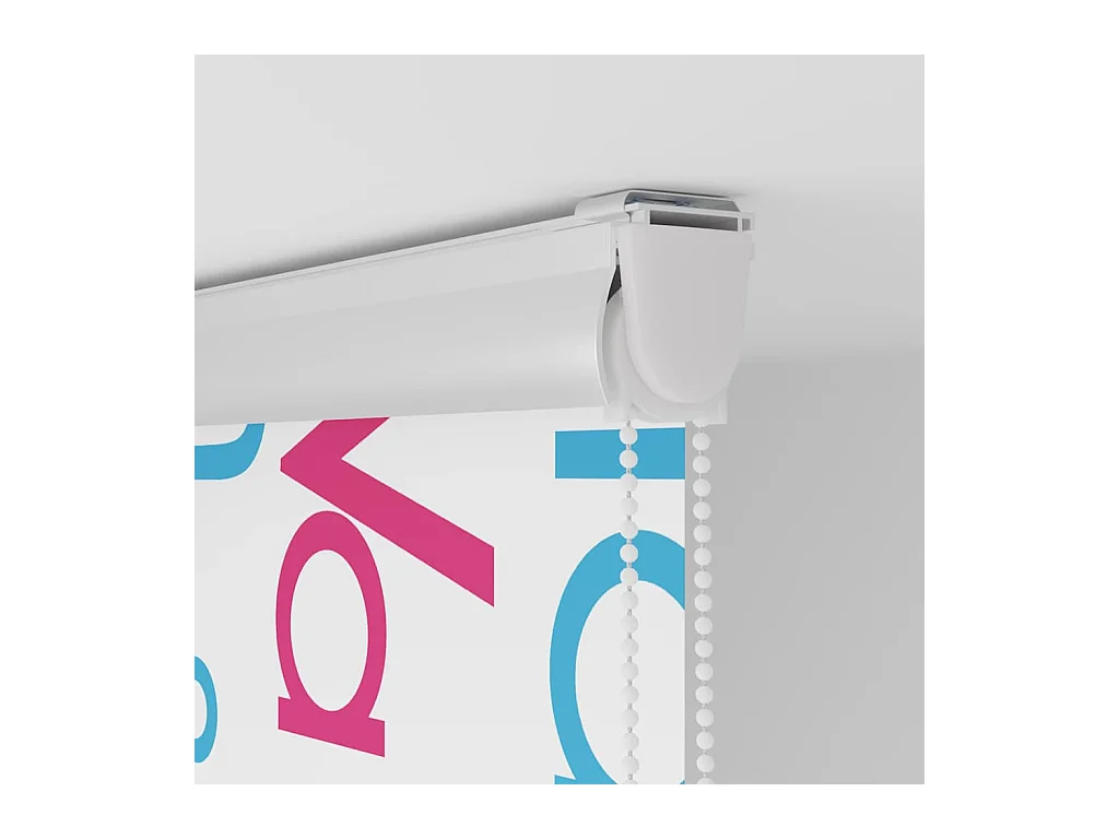 Estor enrollable de ducha con casete de tela, ancho 116 cm