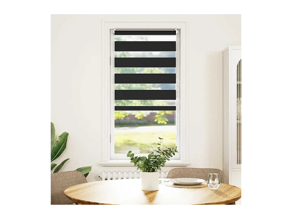 Store enrouleur tamisant 40 x 100 cm noir