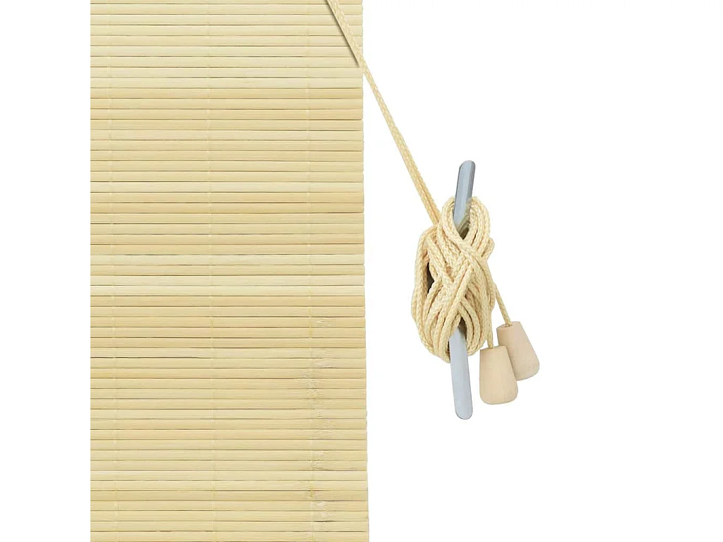 Stores et Occultants Naturel 140 x 160 cm Bambou