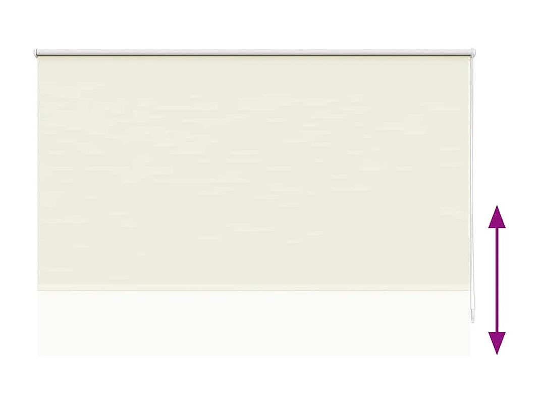 Estor enrollable opaco 160 x 175 cm crema