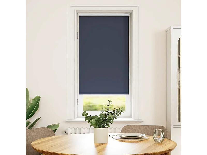 Blauw verduisterend rolgordijn 40 x 100 cm