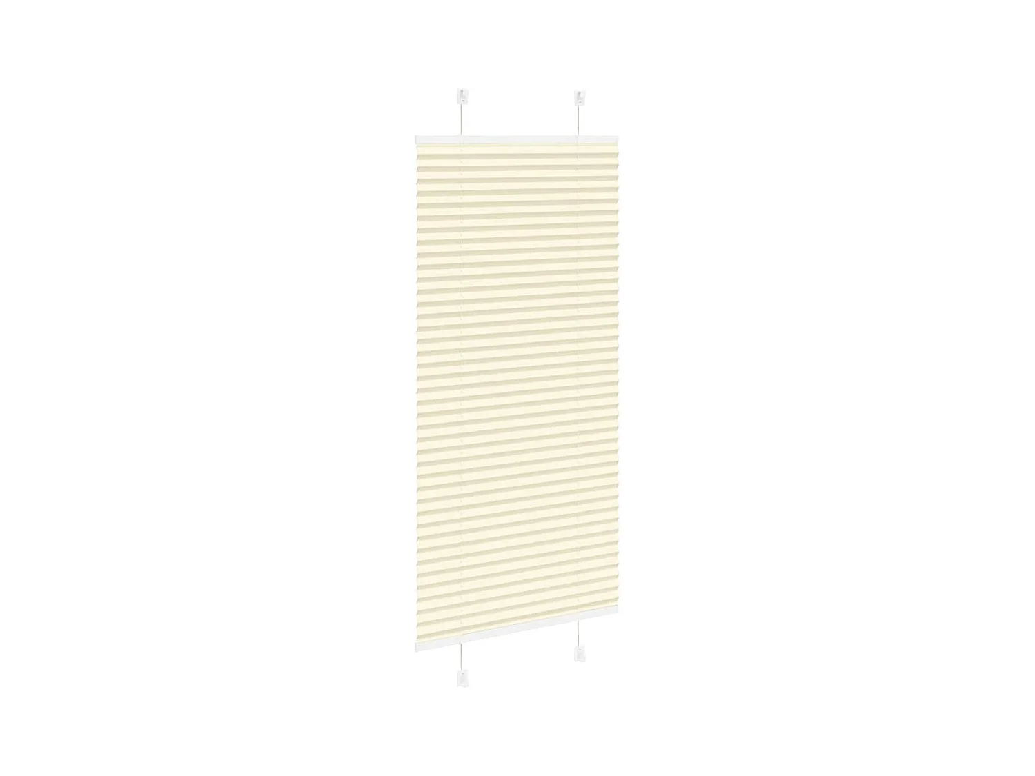 Store plissé crème 60x150 cm largeur du tissu 59,4 cm polyester