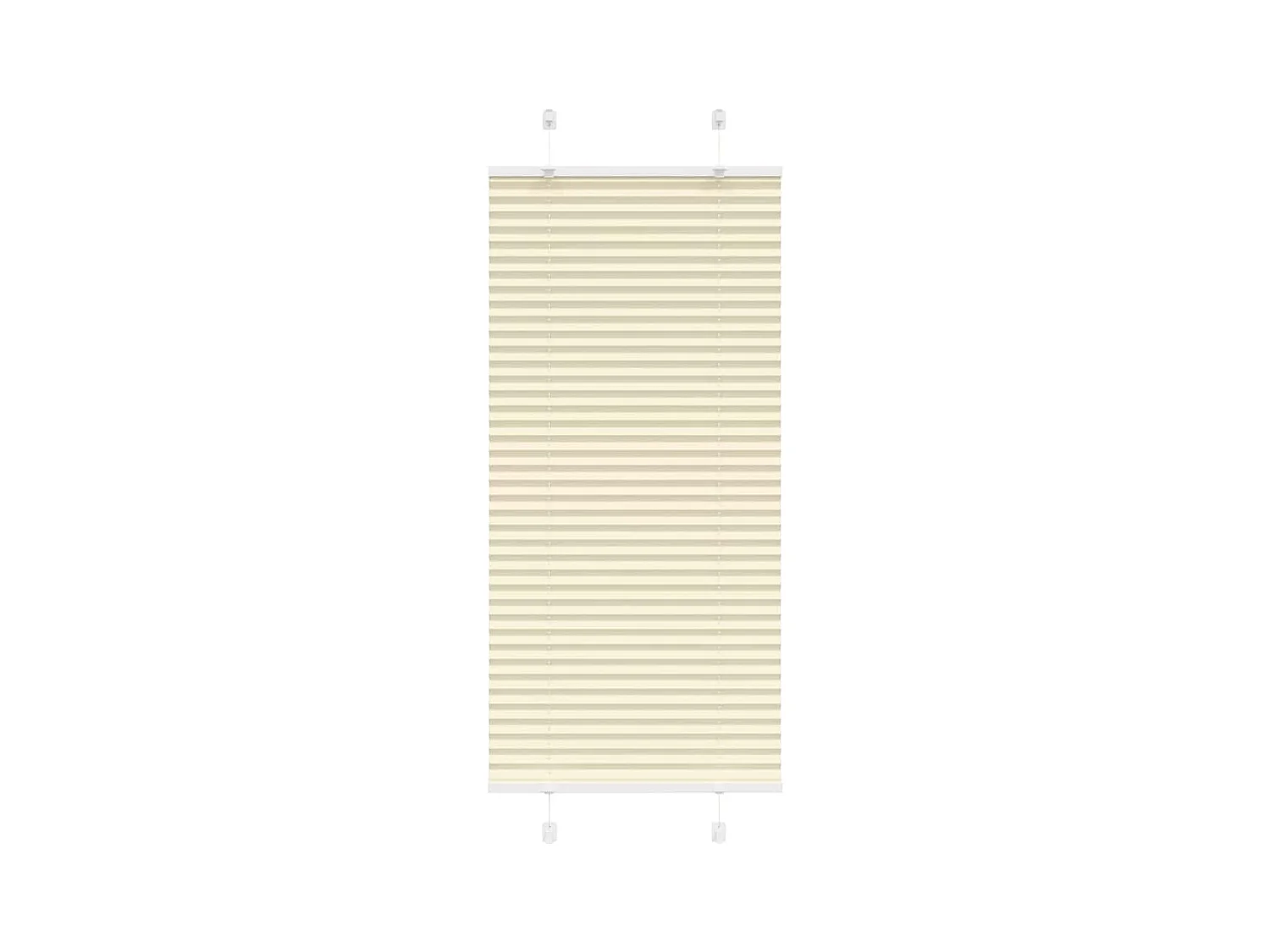 Store plissé crème 60x150 cm largeur du tissu 59,4 cm polyester