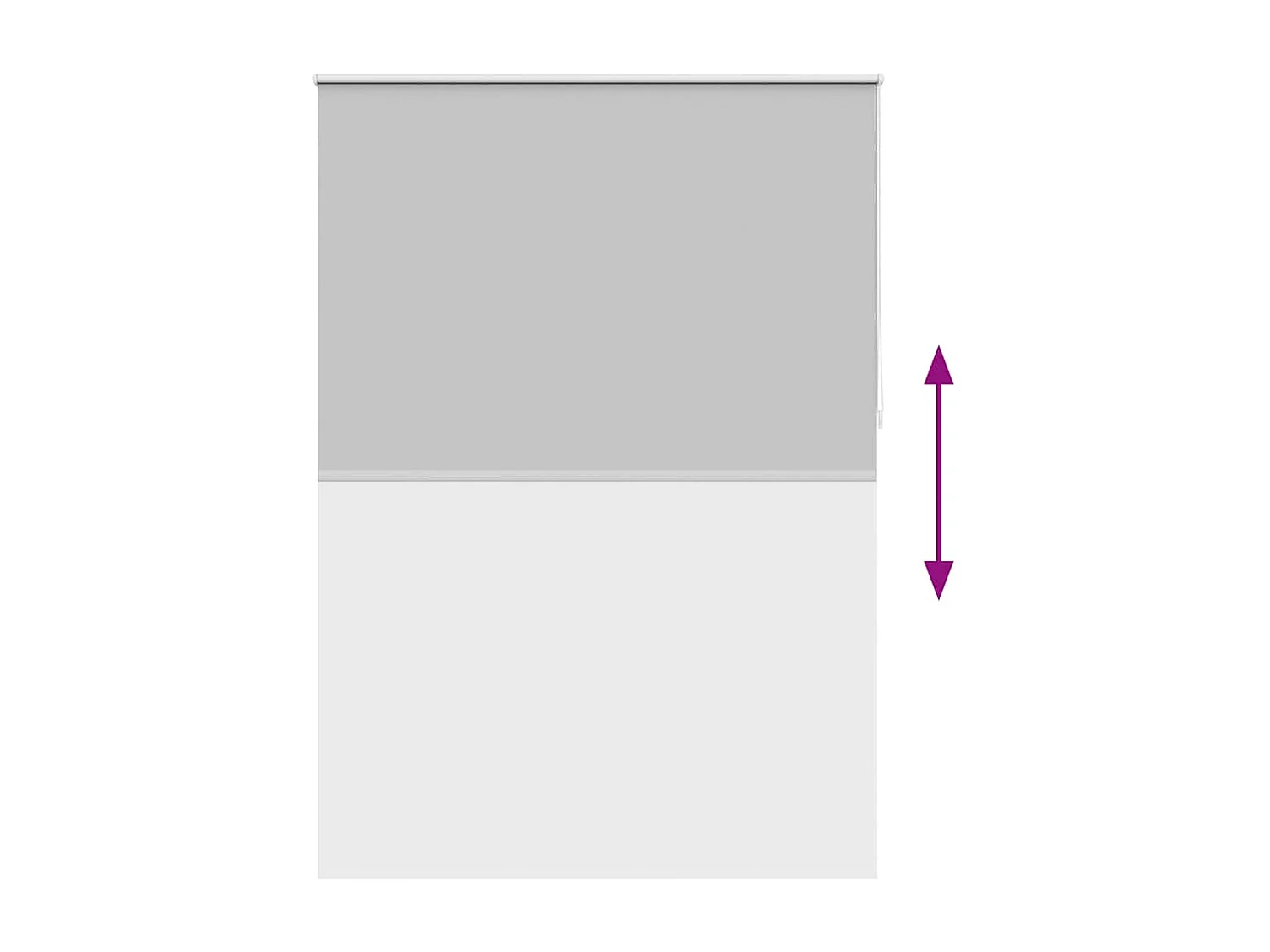 Estor enrollable 160 x 230 cm Gris