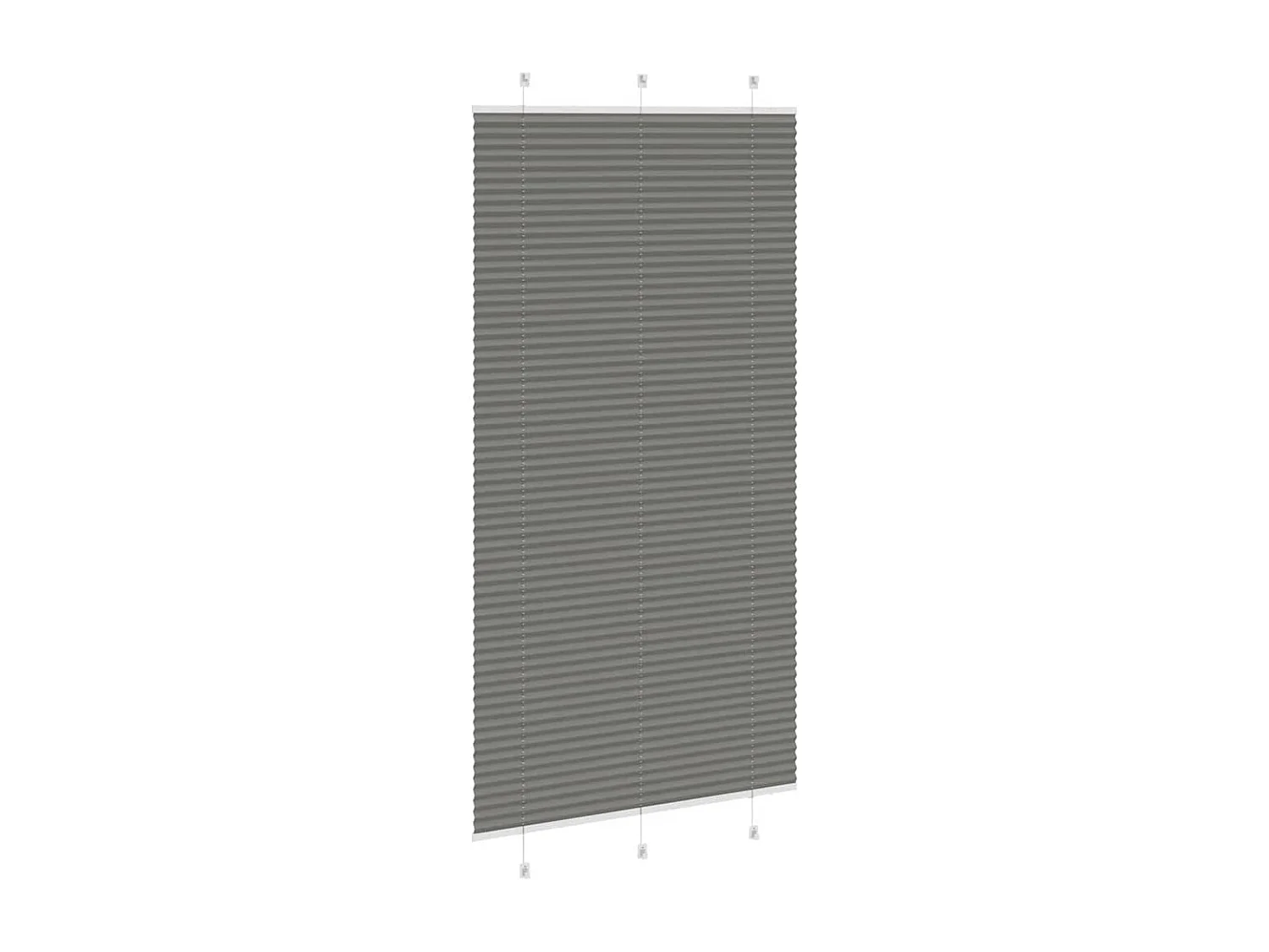 Store plissé anthracite 105x200 cm largeur du tissu 104,4 cm