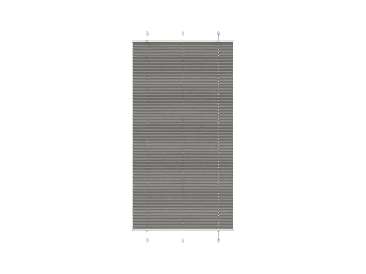 Store plissé anthracite 105x200 cm largeur du tissu 104,4 cm