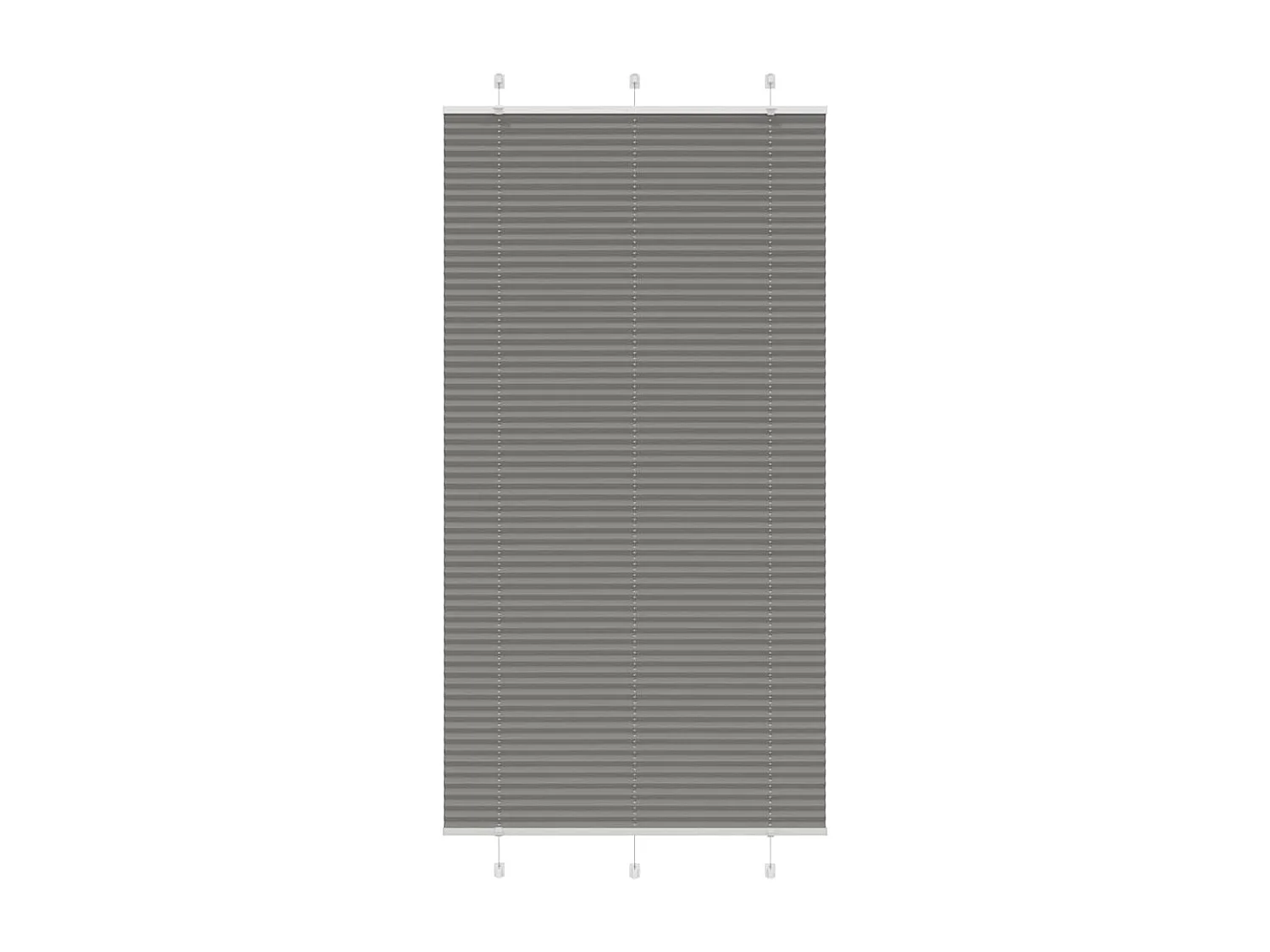 Store plissé anthracite 105x200 cm largeur du tissu 104,4 cm