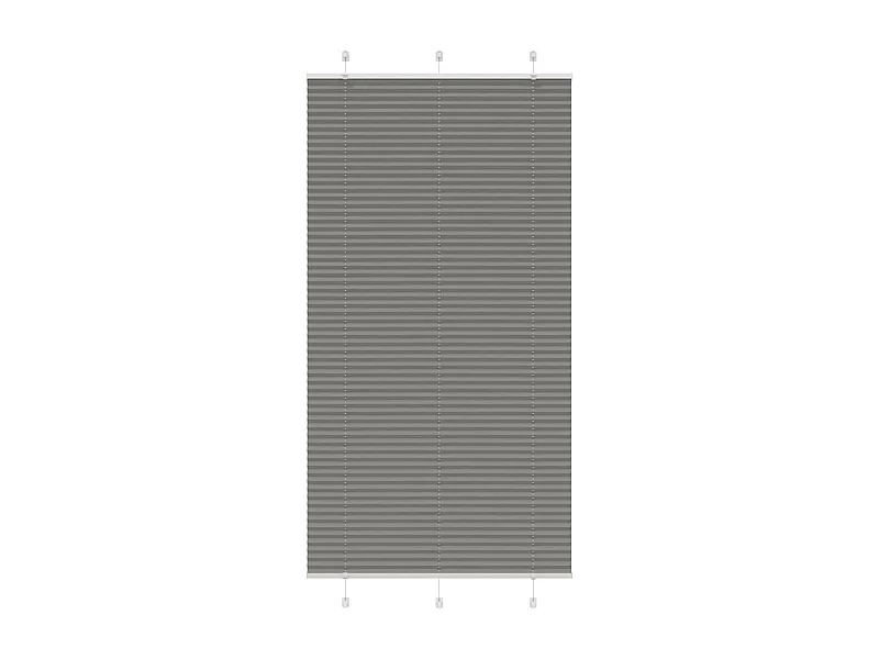 Store plissé anthracite 105x200 cm largeur du tissu 104,4 cm