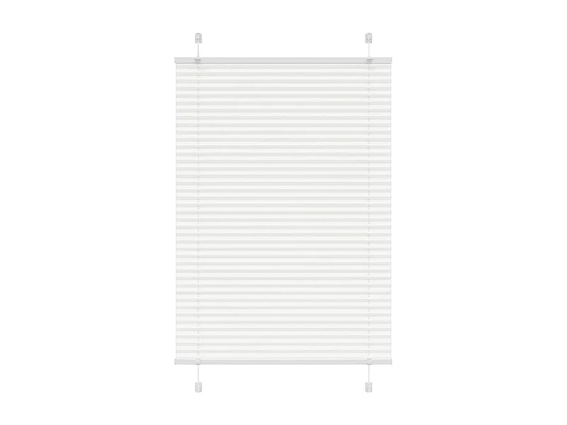 Store plissé blanc 90x150 cm largeur du tissu 89,4 cm polyester
