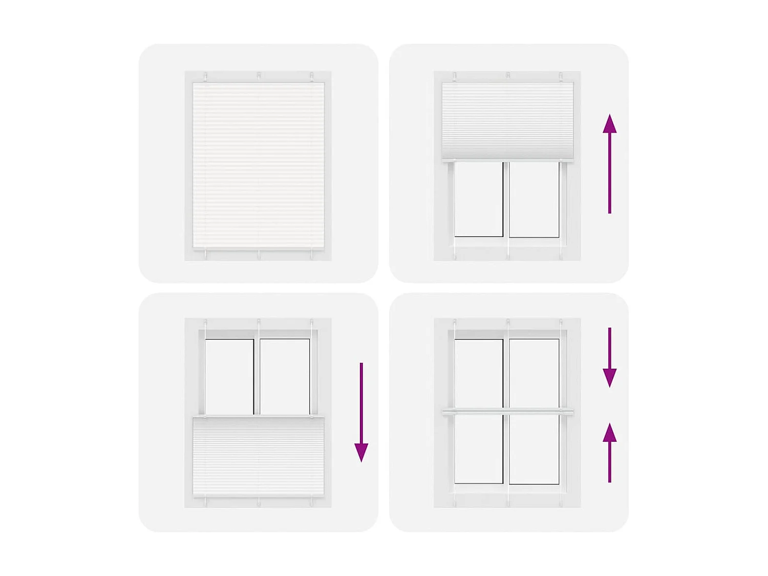 Estor plisado blanco 110x100cm ancho tela 109,4cm poliéster