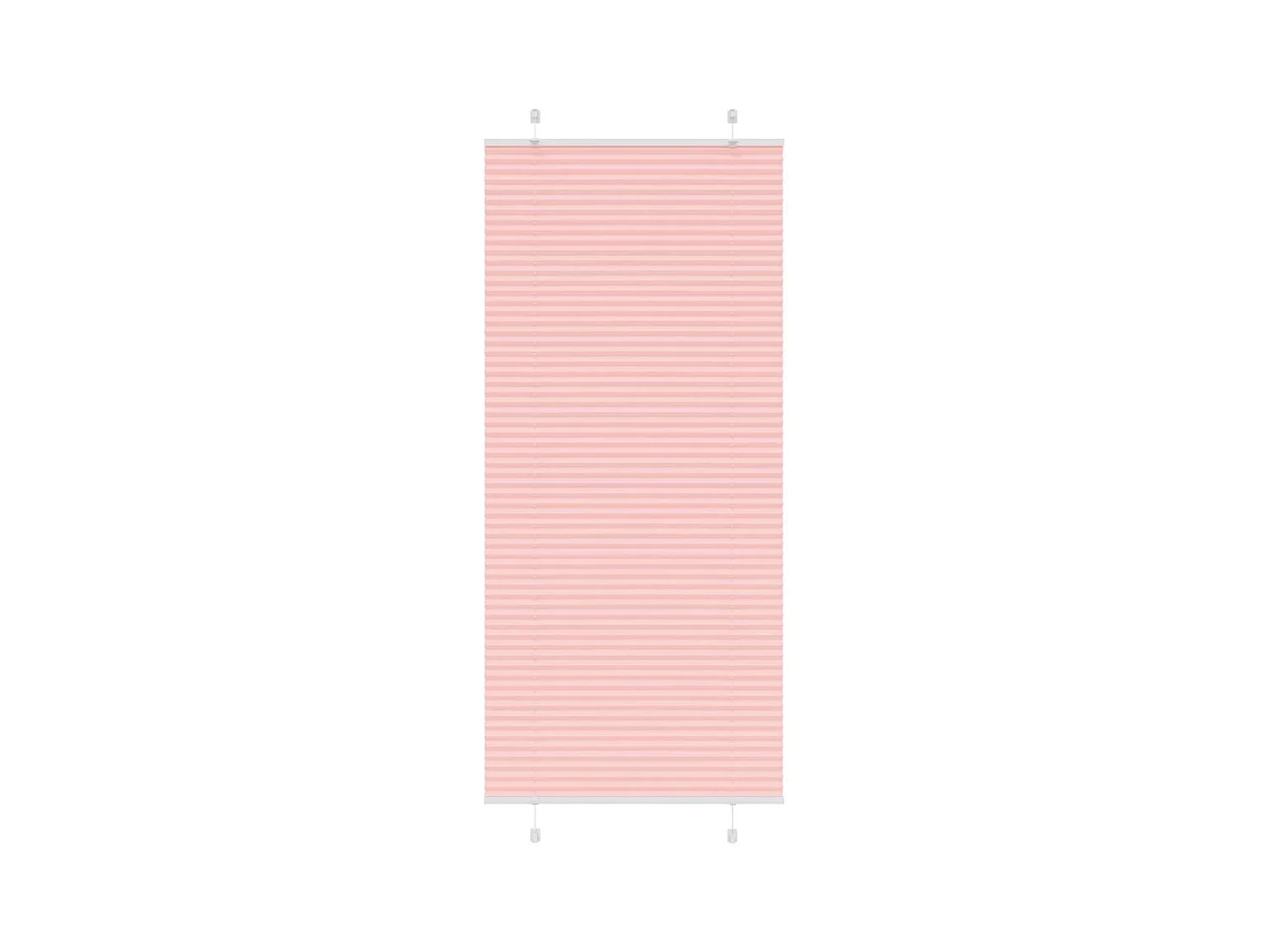 Store plissé rose 90x200 cm largeur du tissu 89,4 cm polyester