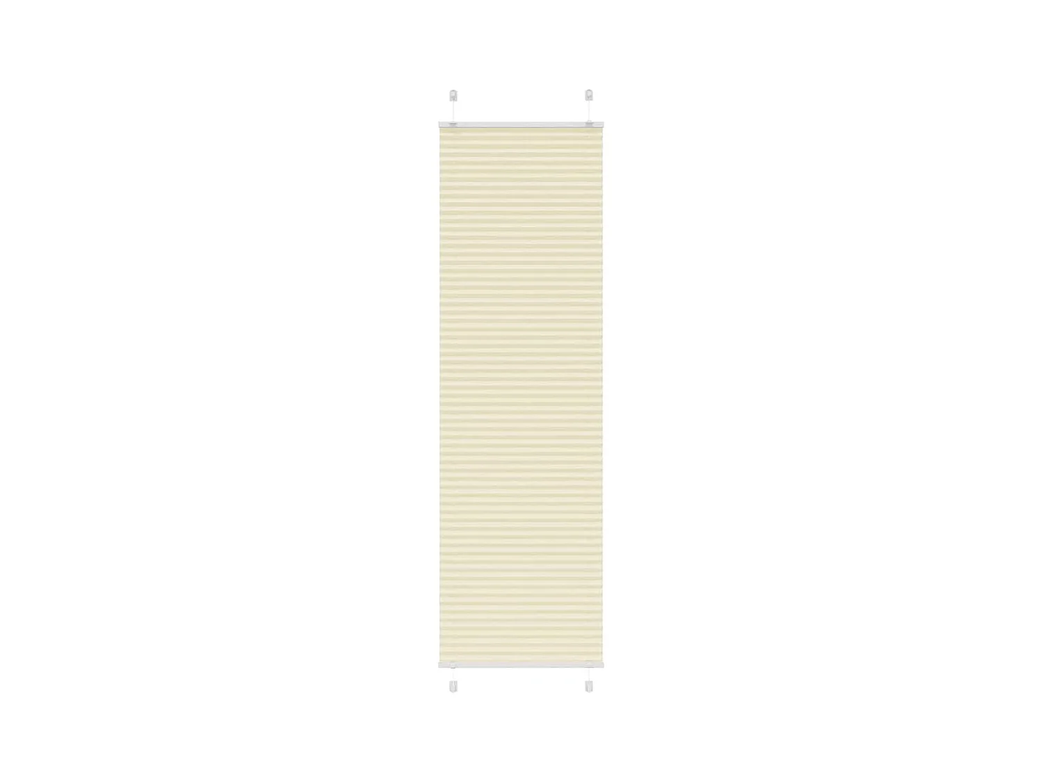 Store plissé crème 65x200 cm largeur du tissu 64,4 cm polyester