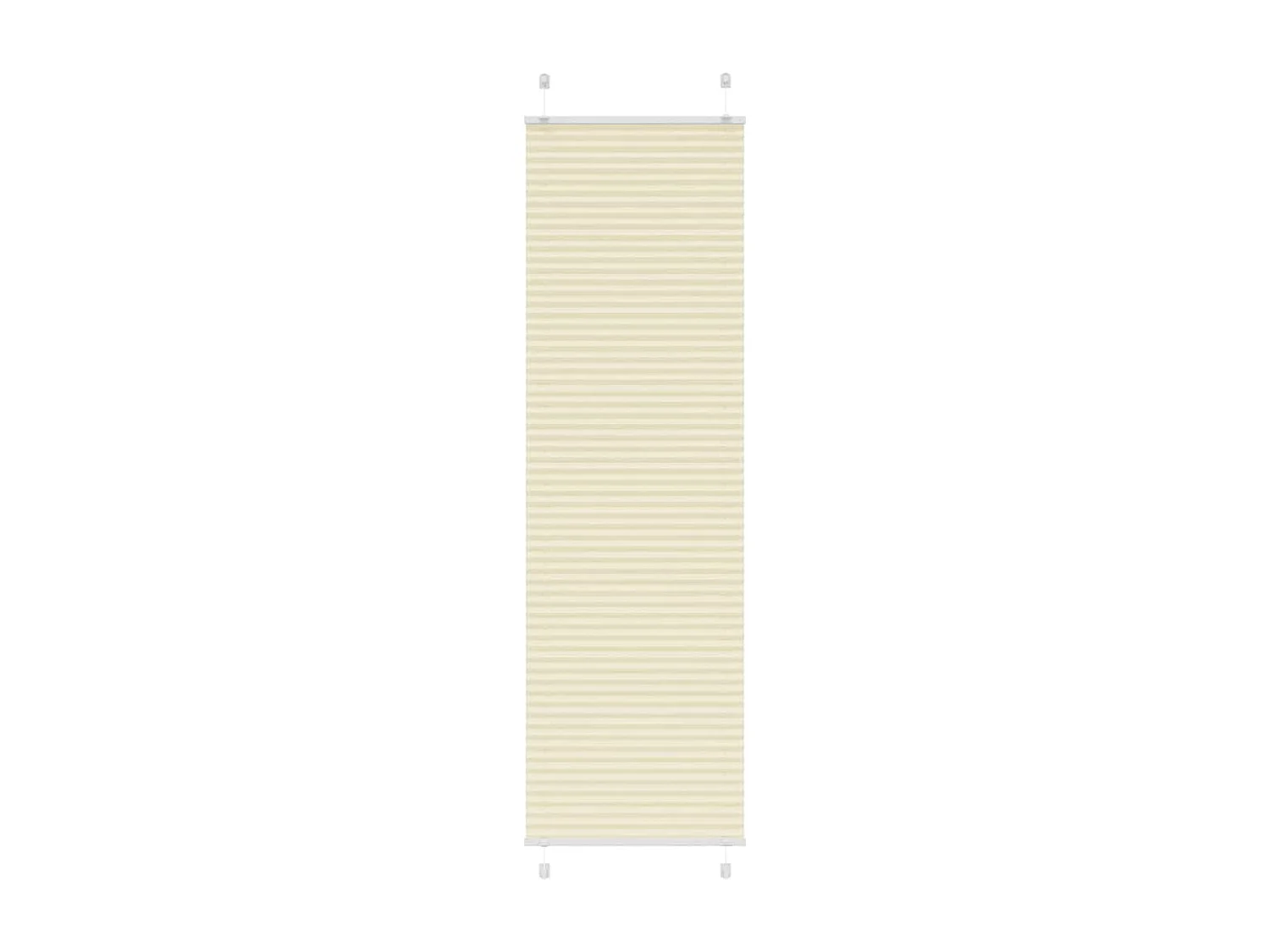 Store plissé crème 65x200 cm largeur du tissu 64,4 cm polyester