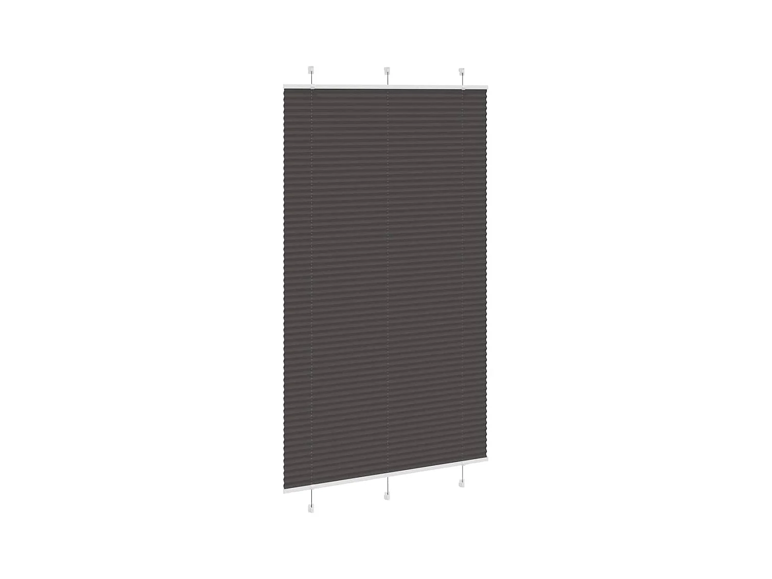 Store plissé noir 120x200 cm largeur du tissu 119,4cm polyester