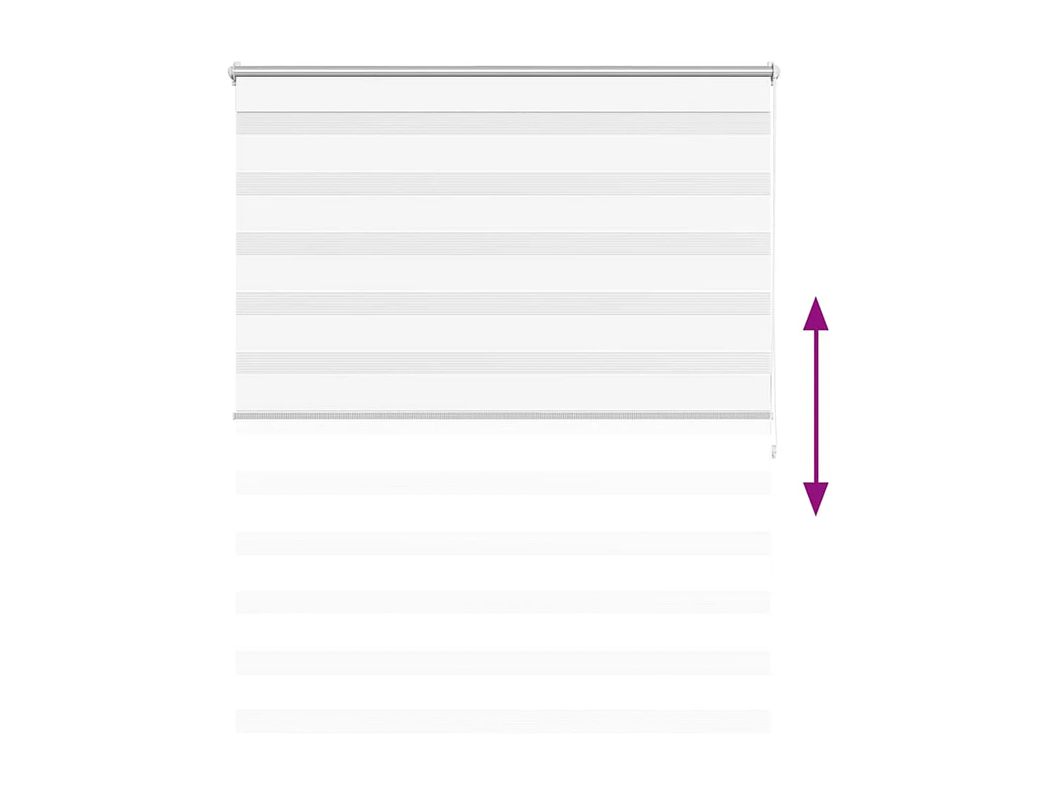 Estor enrollable blanco de 140 x 175 cm