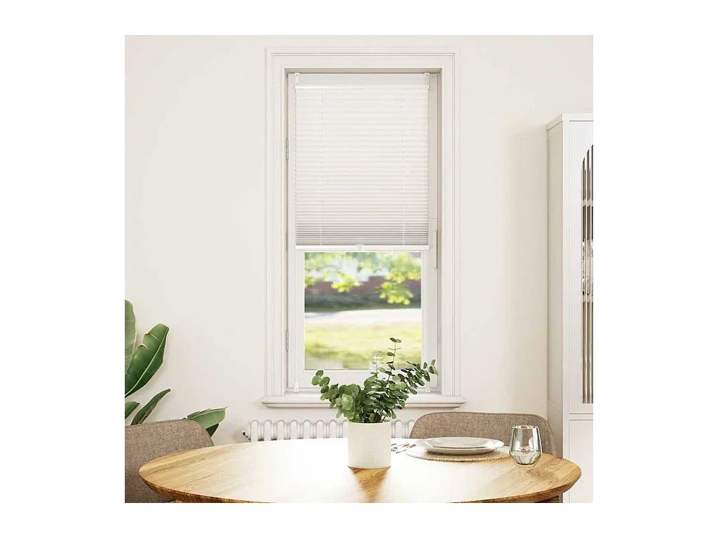 Tenda plissettata 40x150 cm Bianca