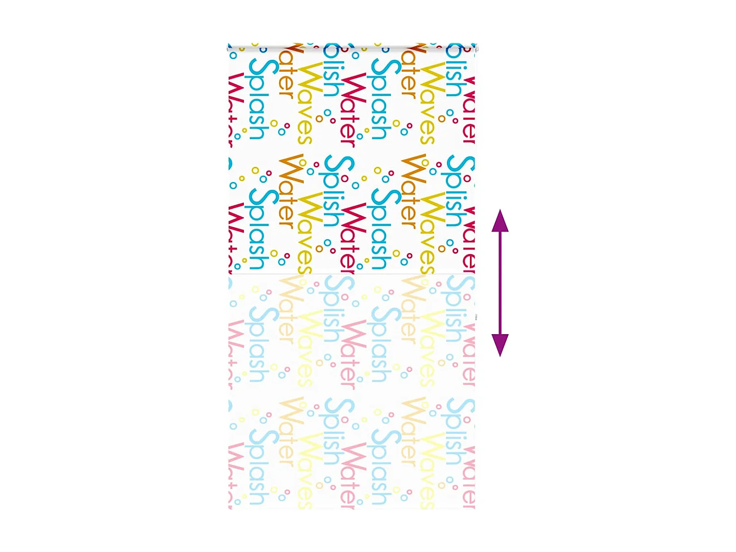 Store enrouleur de douche avec cassette largeur du tissu 136 cm