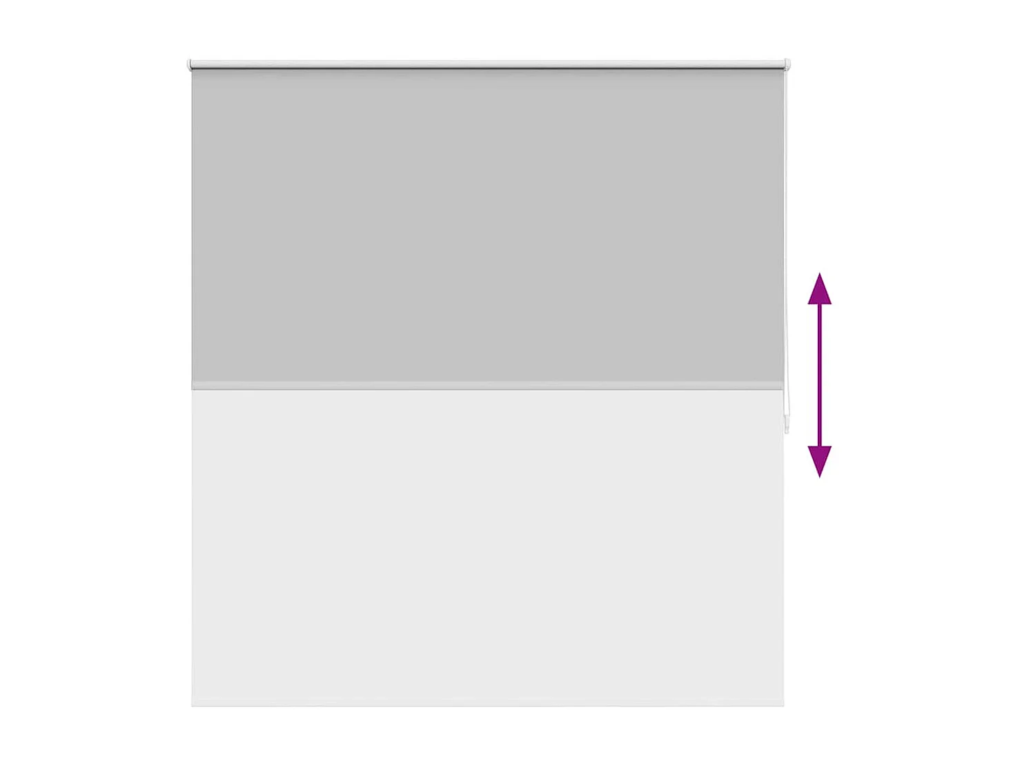 Estor enrollable opaco 160 x 175 cm gris