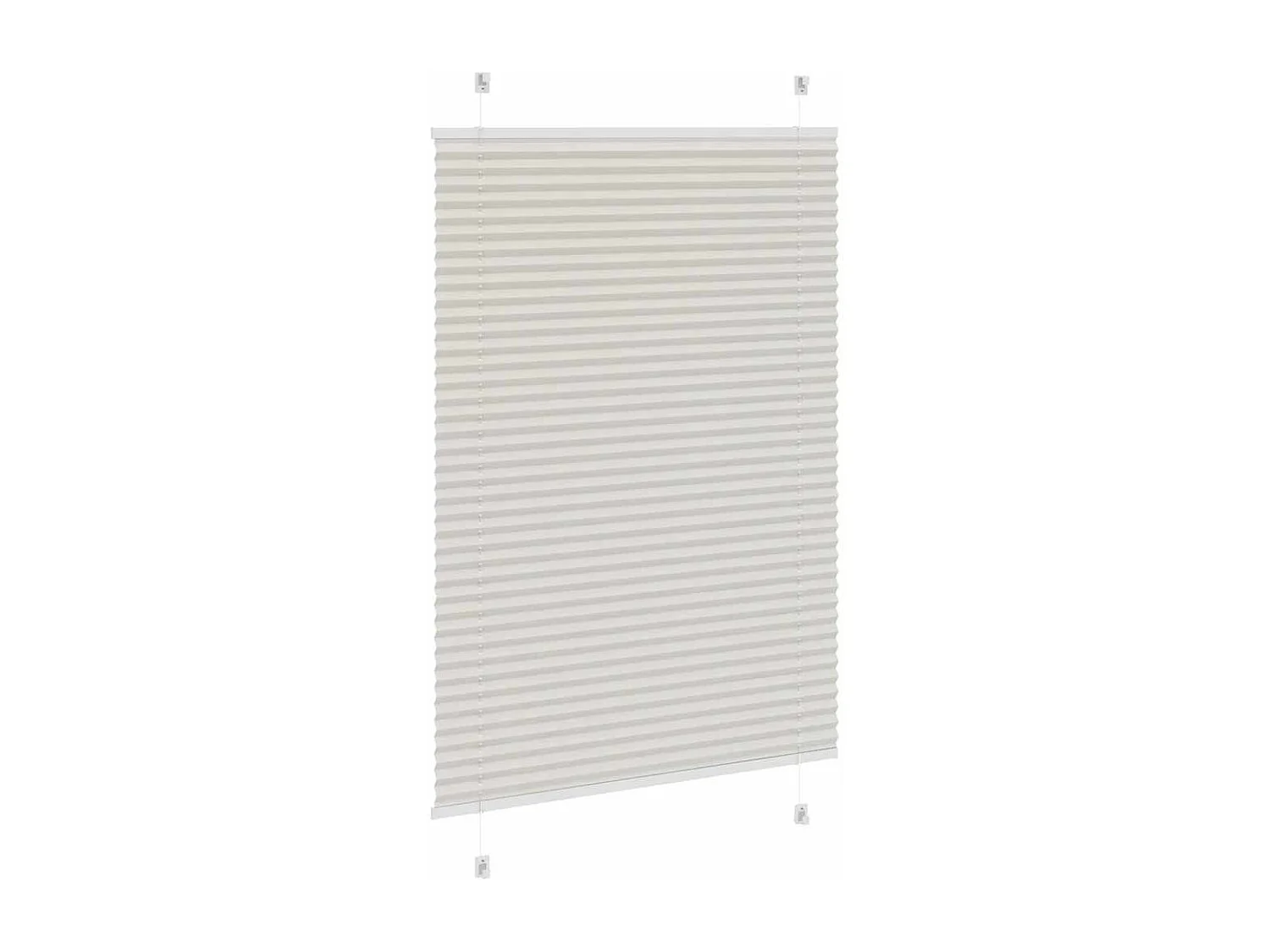 Store plissé gris clair 90x150 cm largeur du tissu 89,4 cm