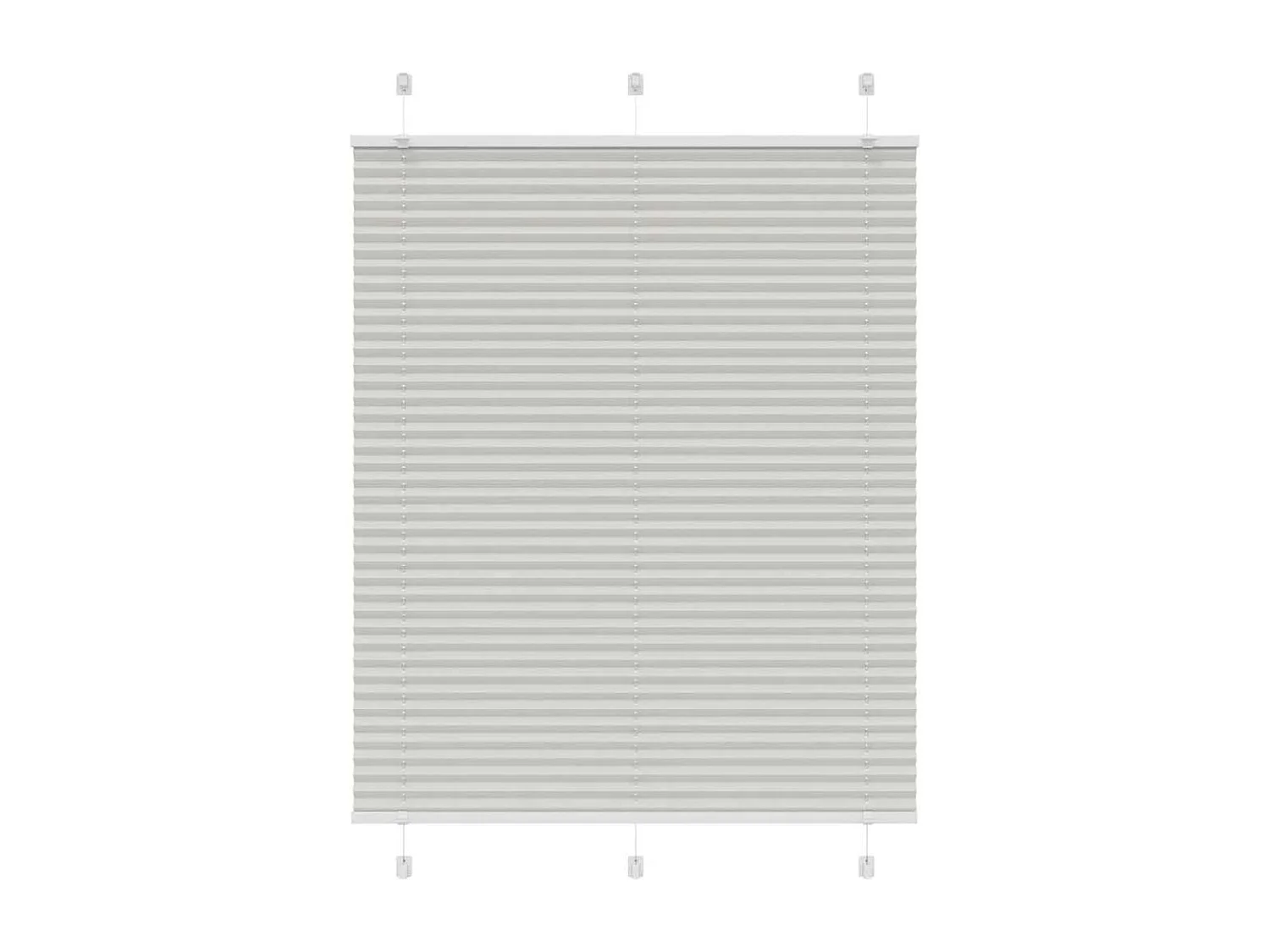 Store plissé gris clair 105x150cm largeur du tissu 104,4cm