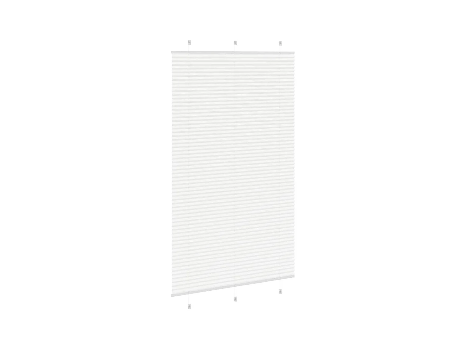 Store plissé blanc 115x200cm largeur du tissu 114,4cm polyester