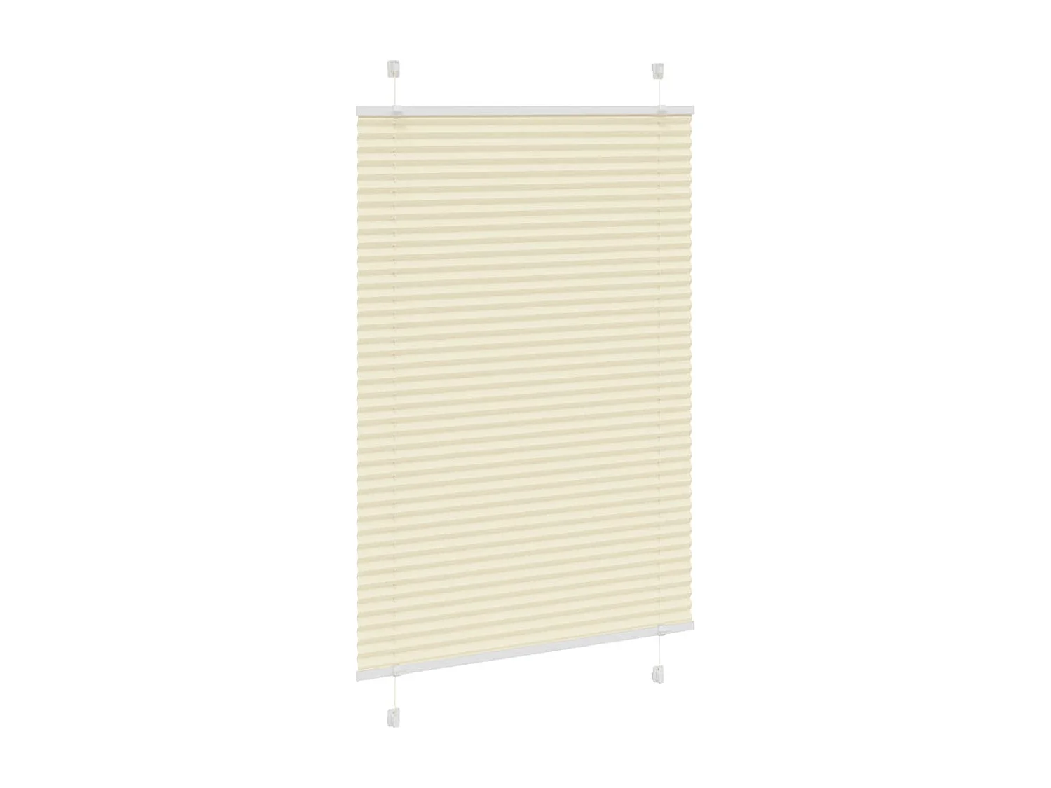 Store plissé crème 85x100 cm largeur du tissu 84,4 cm polyester