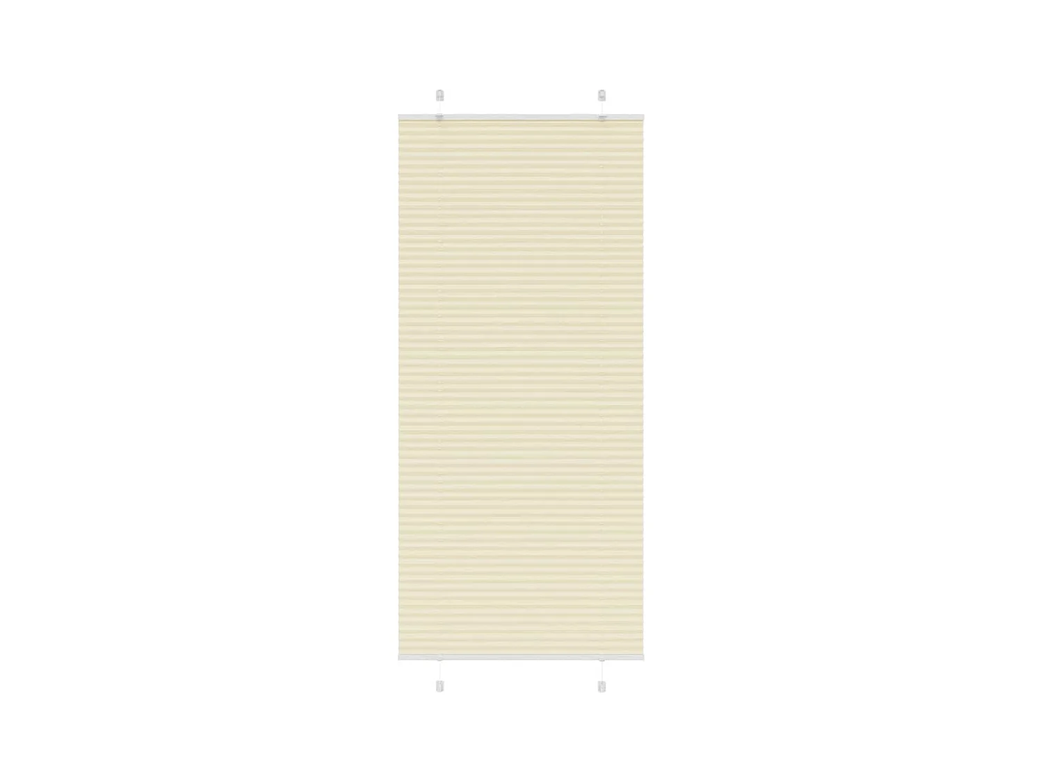 Store plissé crème 90x200 cm largeur du tissu 89,4 cm polyester