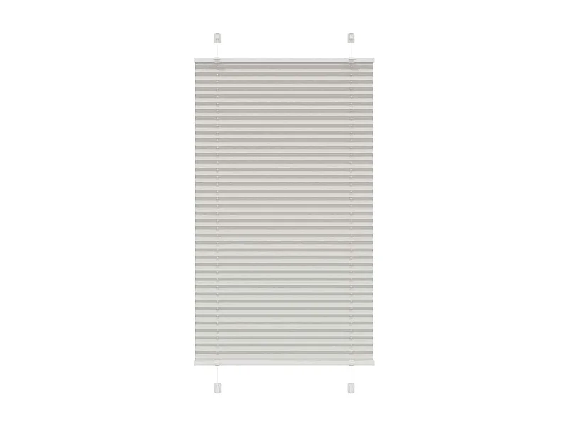 Store plissé gris clair 75x100 cm largeur du tissu 74,4 cm