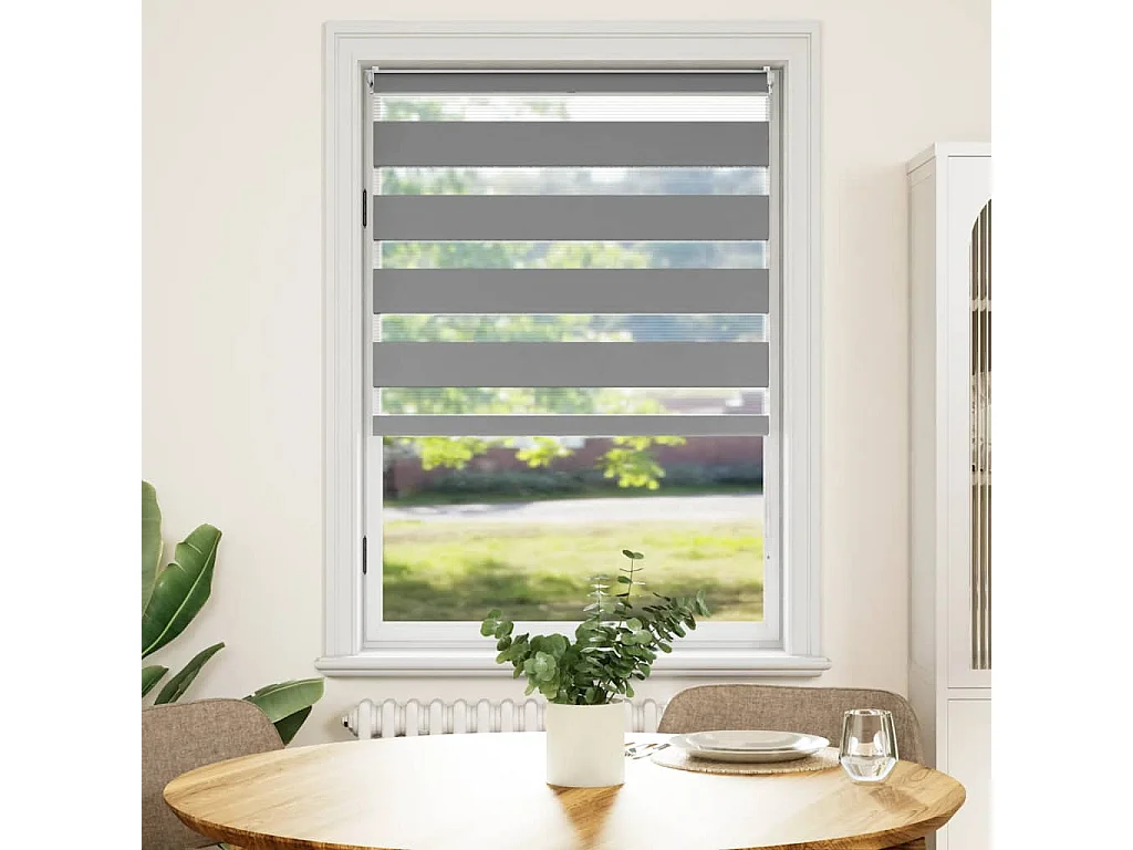 Estor enrollable gris de 100 x 175 cm